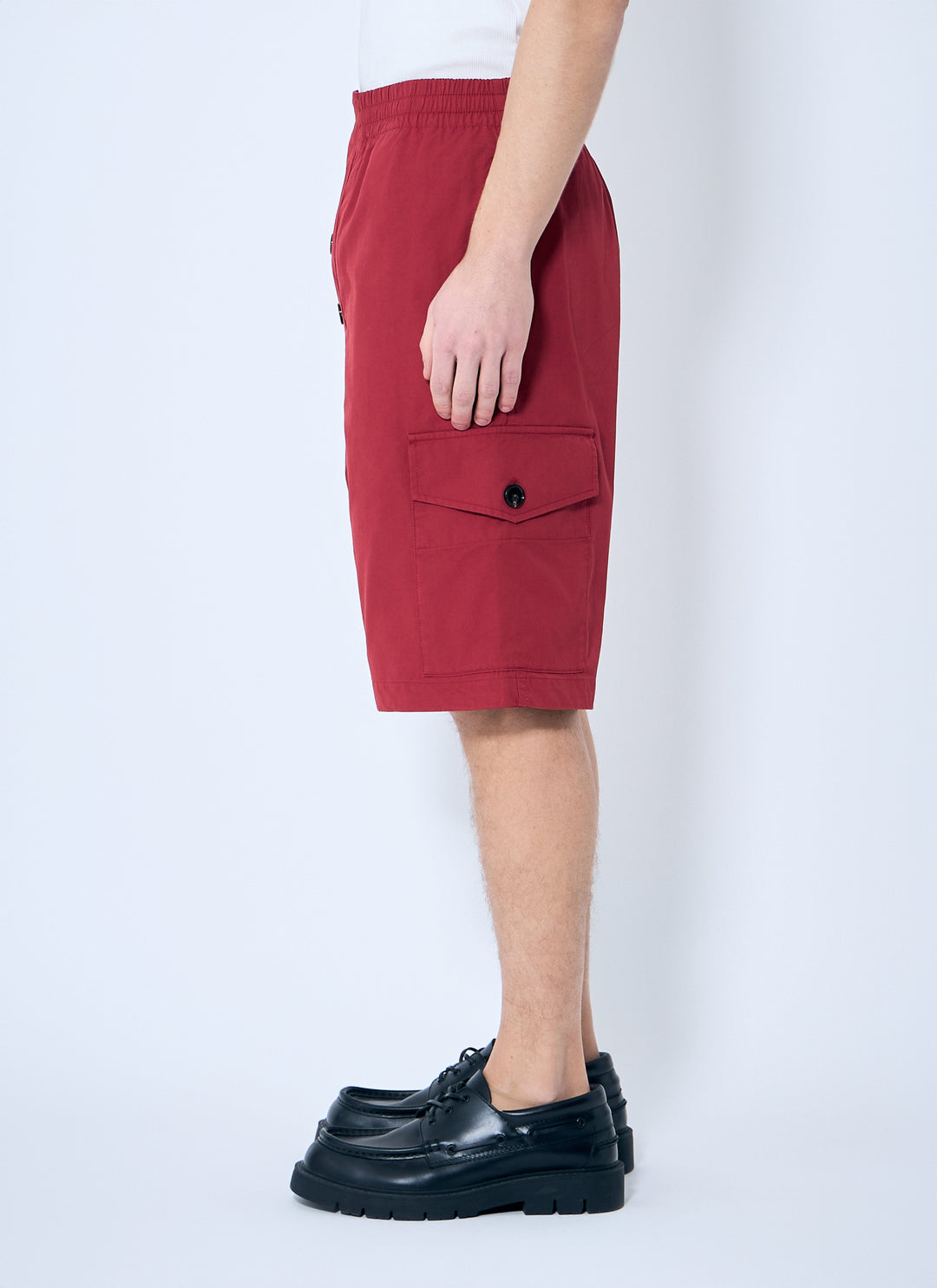 Bottega Veneta Men Light Cotton Twill Shorts