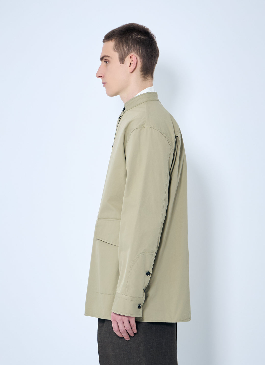 Bottega Veneta Men Light-Cotton Twill Overshirt