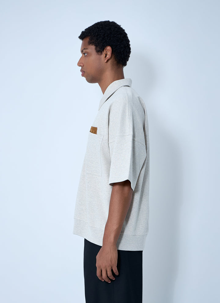 Bottega Veneta Men Double Cotton Melange Polo