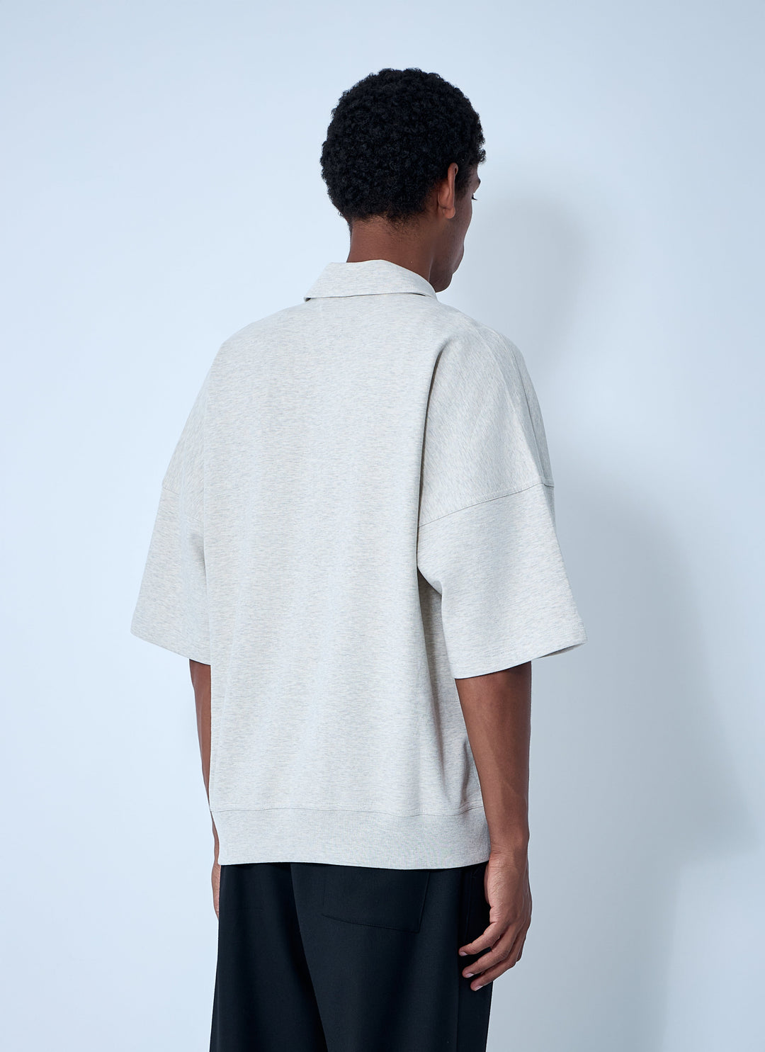 Bottega Veneta Men Double Cotton Melange Polo