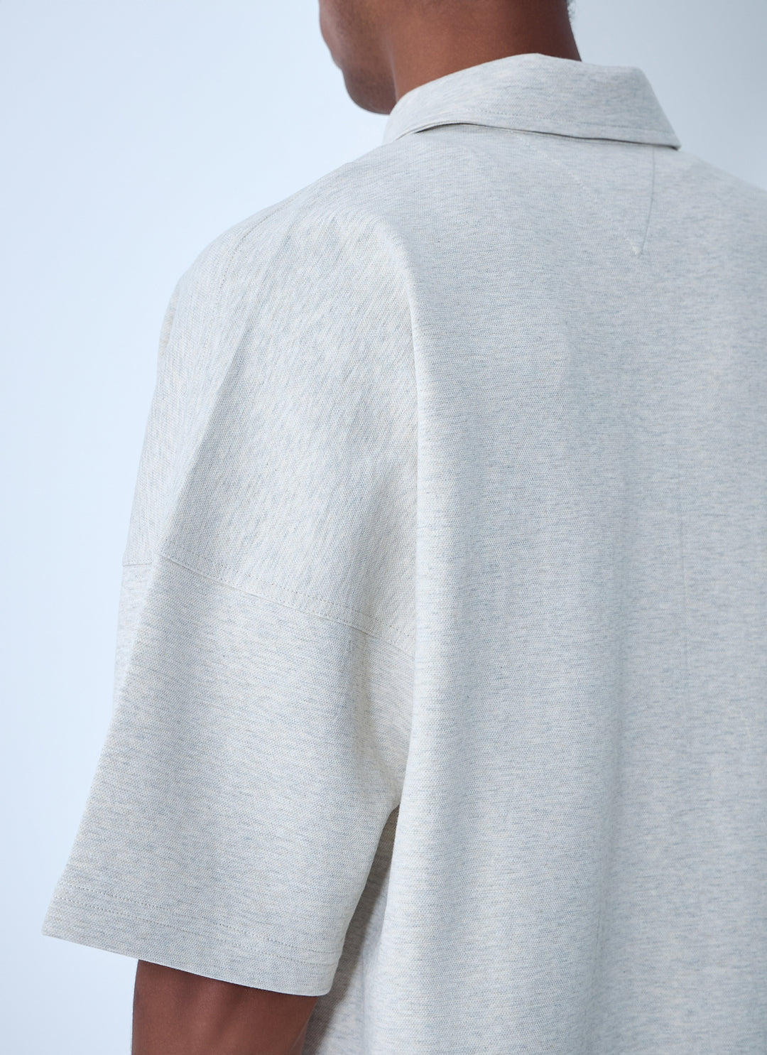 Bottega Veneta Men Double Cotton Melange Polo