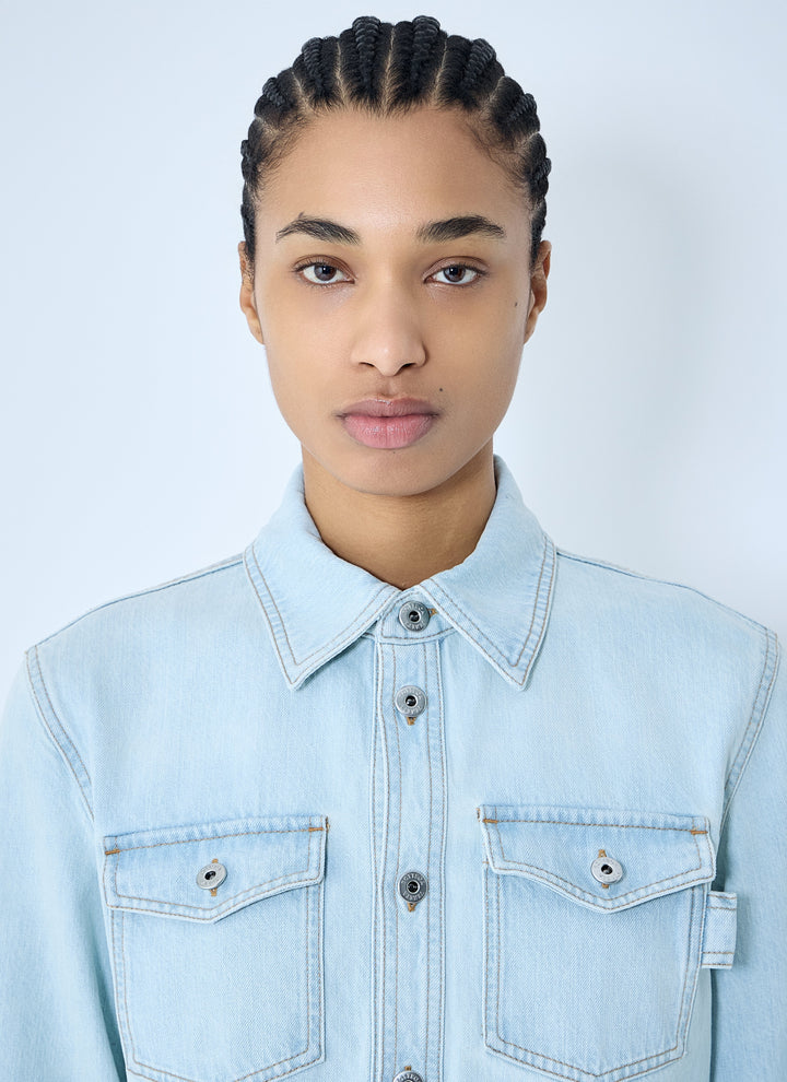 Bottega Veneta Women Extra Bleach Denim Shirt