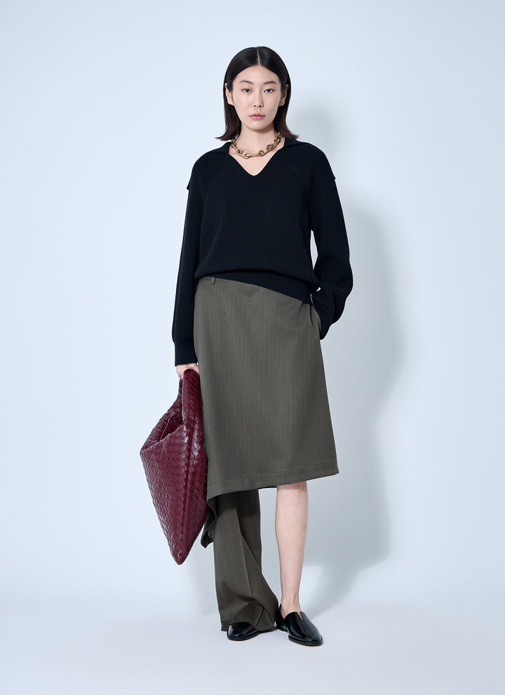 Bottega Veneta Women Ribbed Cotton Sweater