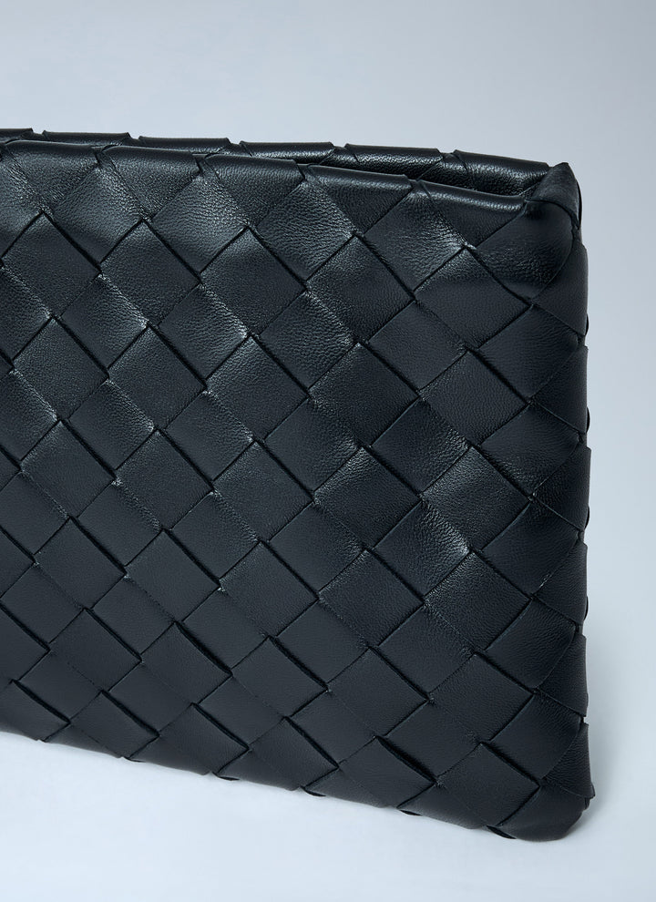 Bottega Veneta Women Small Intrecciato Flat Pouch