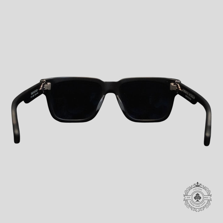 Chrome Hearts Box Officer Sunglasses in Matte Black/Silver