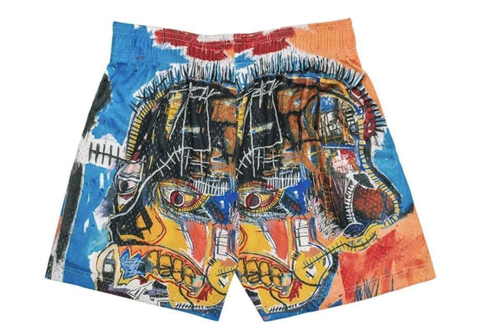 Bravest Studios Jean Michel Basquiat Shorts Orange