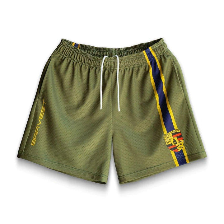 Bravest Studios Olive Racing Shorts