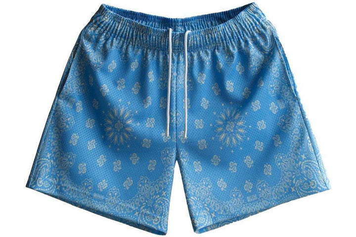 Bravest Studios Sky Blue Paisley Shorts
