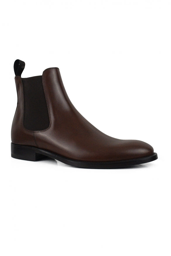 ALBERTO MEN Brown Calfskin Leather Boots – Men | Made in Italy
