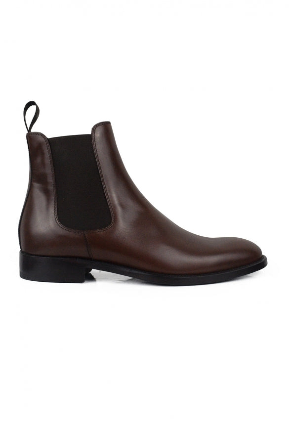 ALBERTO MEN Brown Calfskin Leather Boots – Men | Made in Italy
