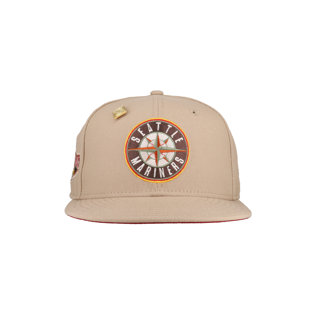 Seattle Mariners 2023 Warm Wine Collection 2001 All Star Game Fitted Hat