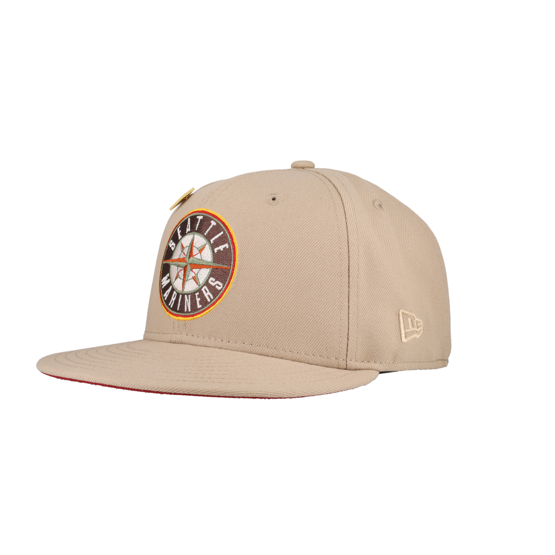 Seattle Mariners 2023 Warm Wine Collection 2001 All Star Game Fitted Hat