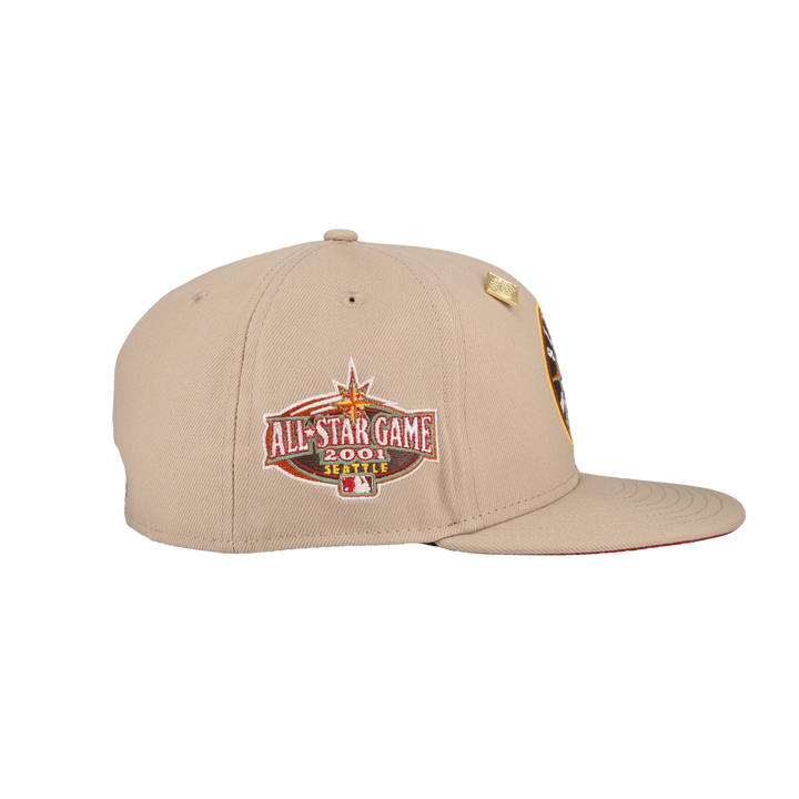 Seattle Mariners 2023 Warm Wine Collection 2001 All Star Game Fitted Hat