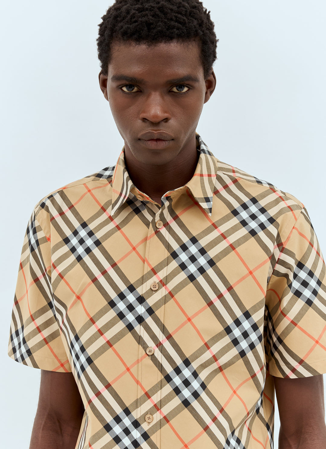 Burberry Men Check Poplin Shirt