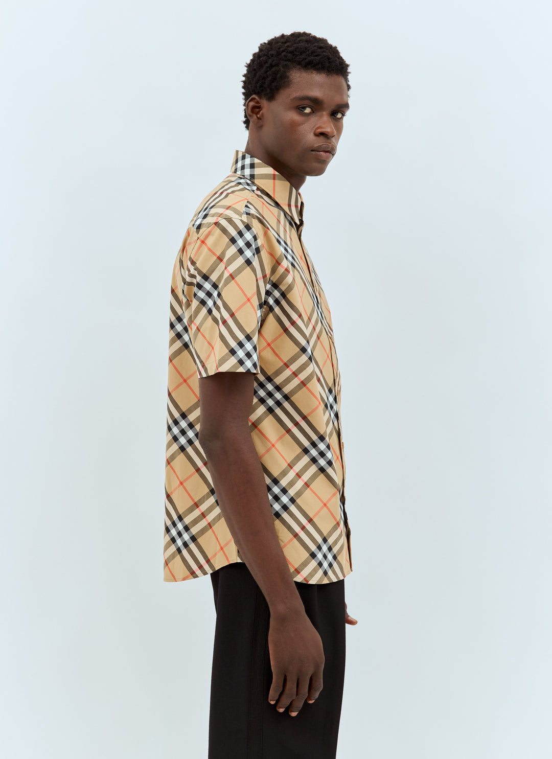 Burberry Men Check Poplin Shirt