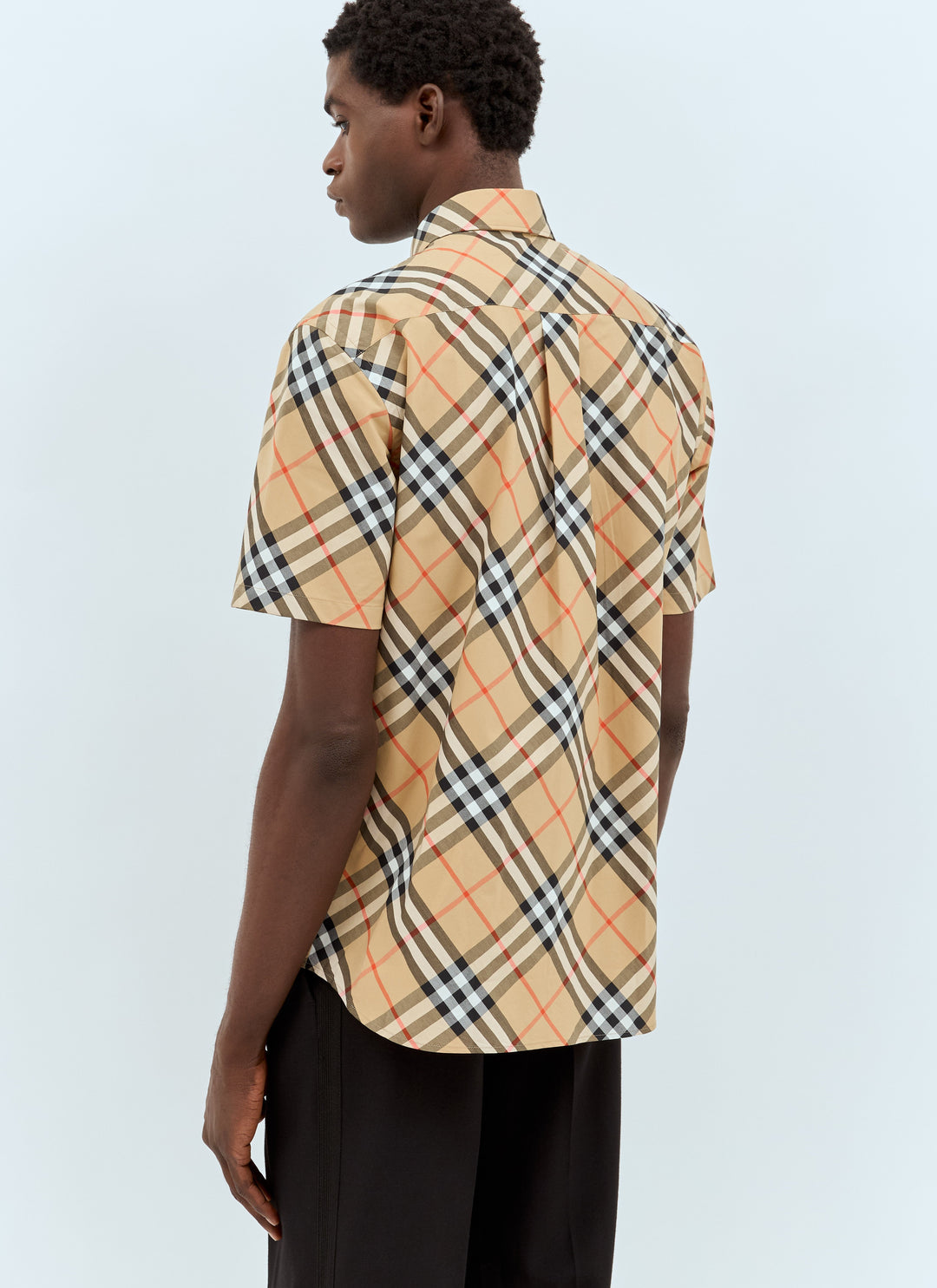Burberry Men Check Poplin Shirt