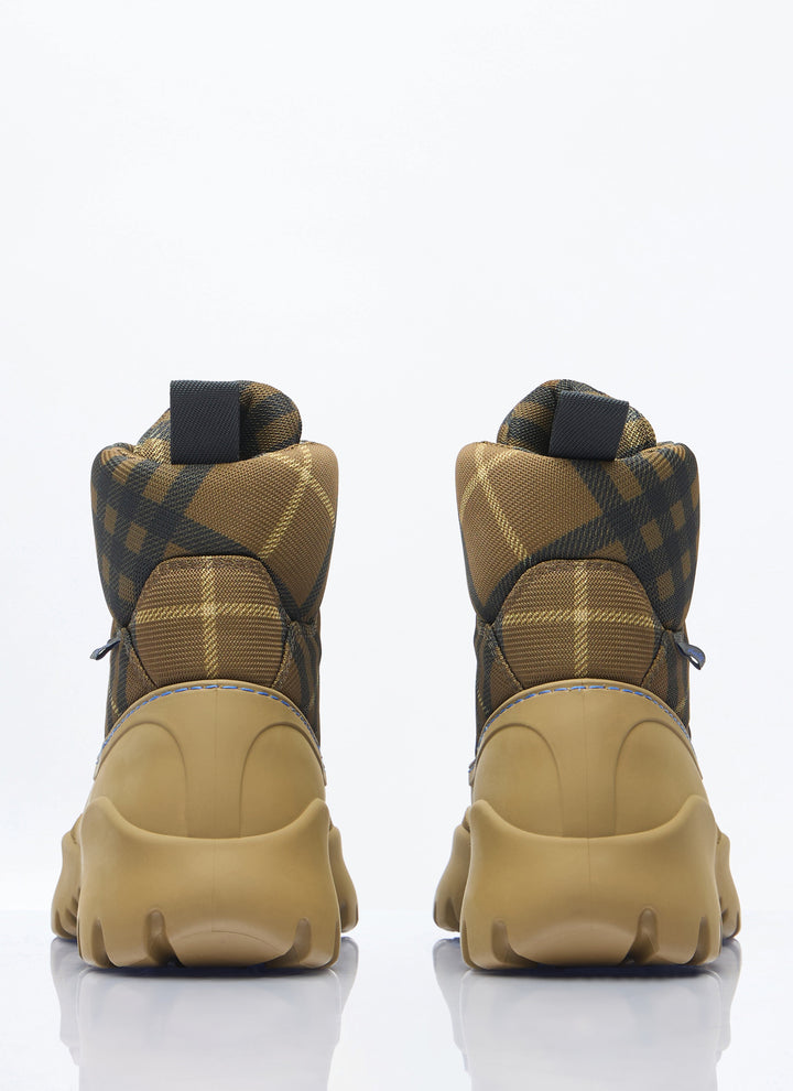 Burberry Men Check Scoot Trek Boots