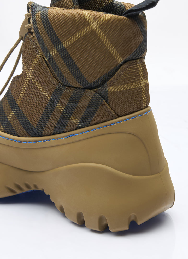 Burberry Men Check Scoot Trek Boots
