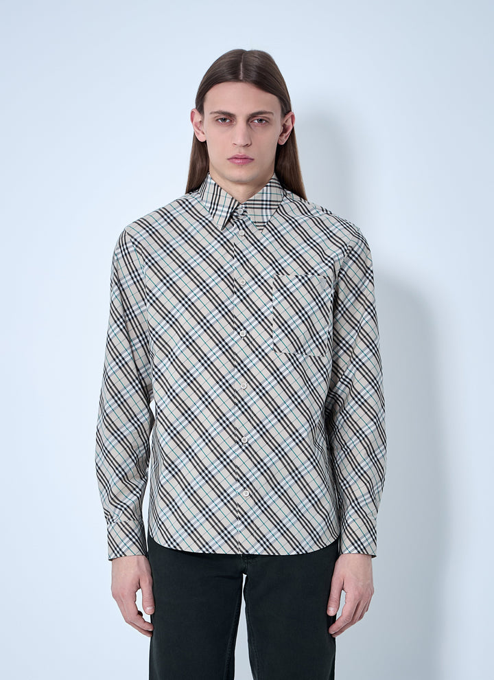 Burberry Men Check Shirt