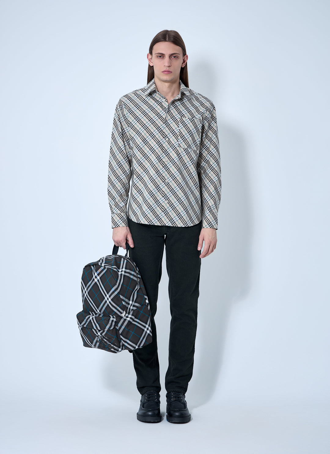 Burberry Men Check Shirt