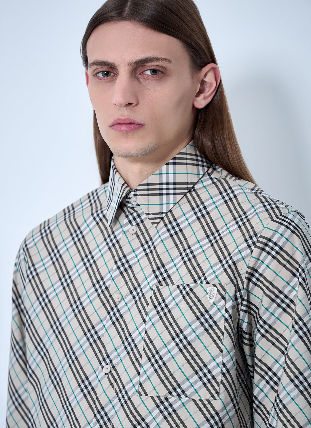 Burberry Men Check Shirt