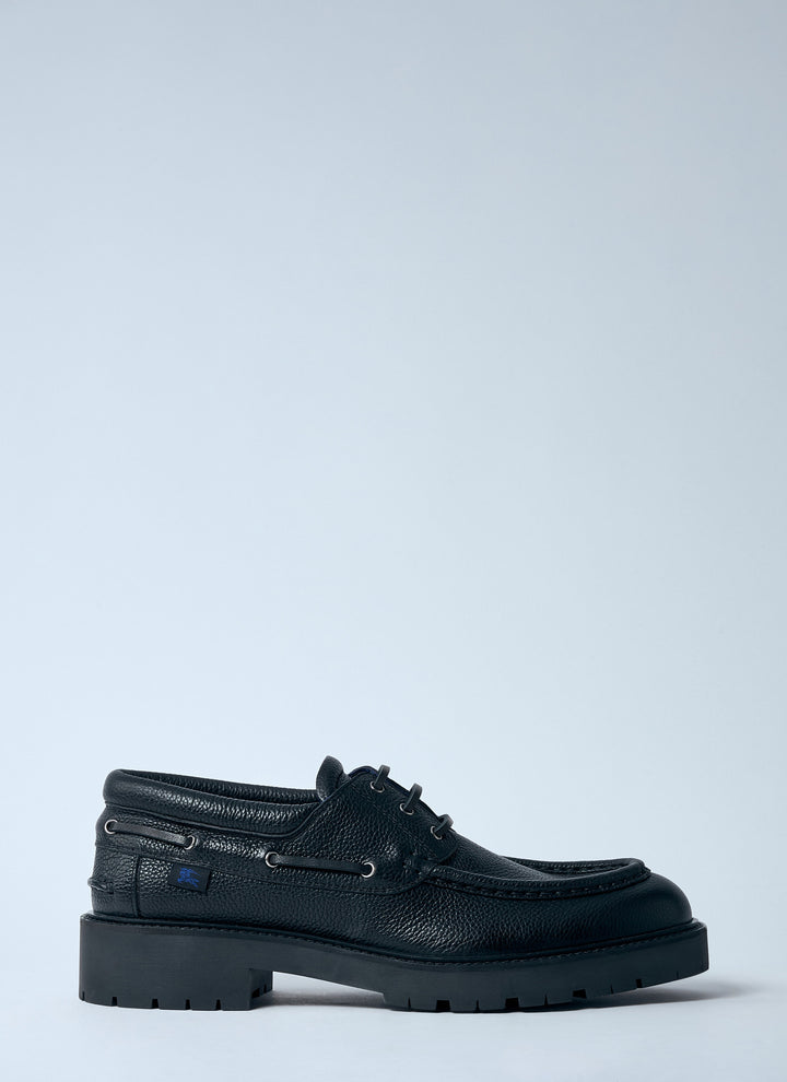 Burberry Men Leather Raft Boat Shoes