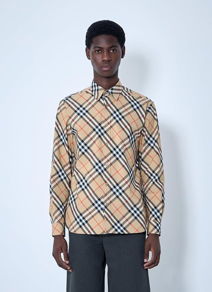 Burberry Men Check Shirt