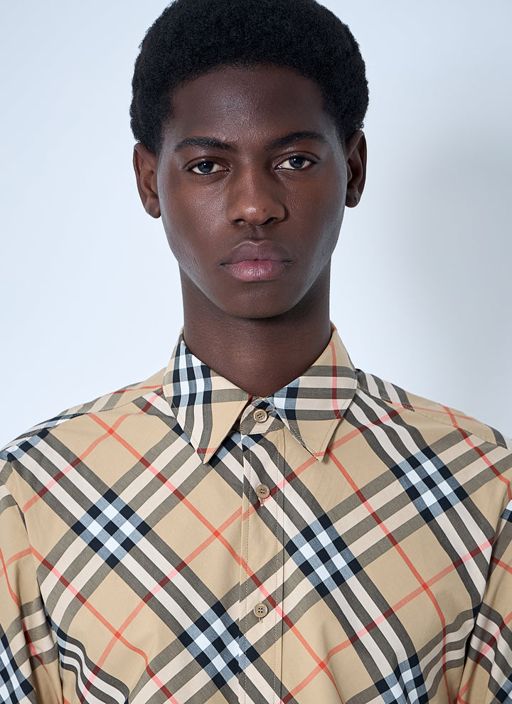 Burberry Men Check Shirt