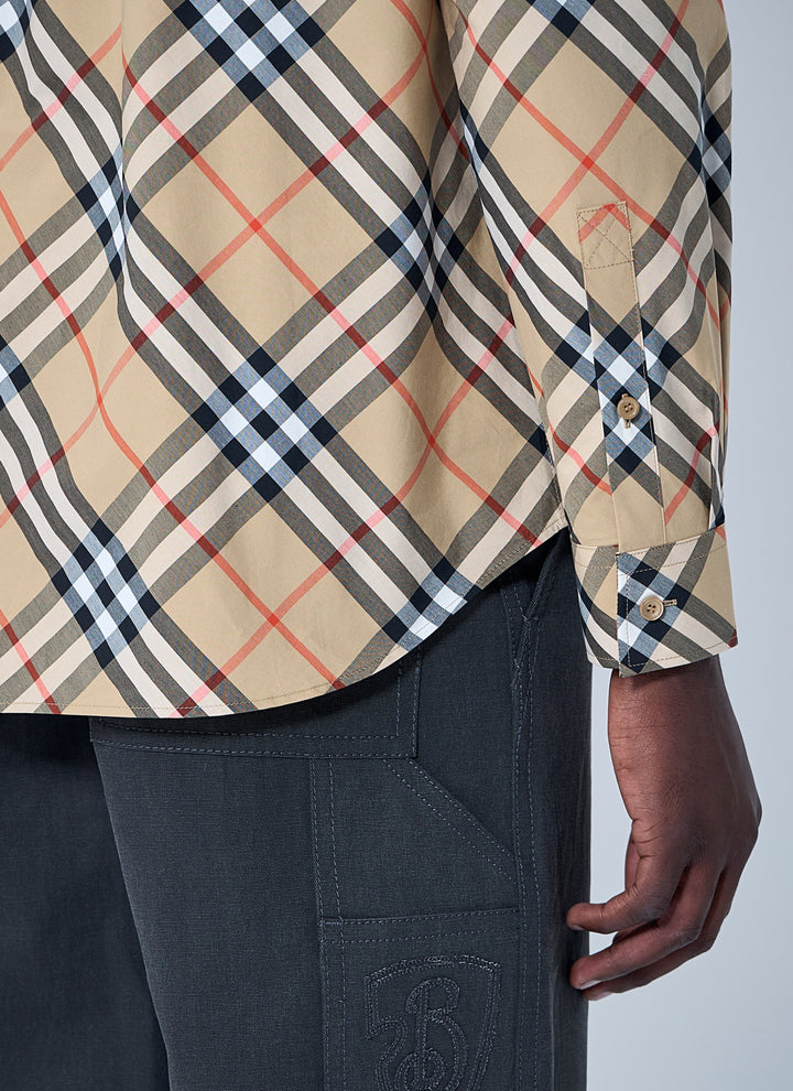 Burberry Men Check Shirt