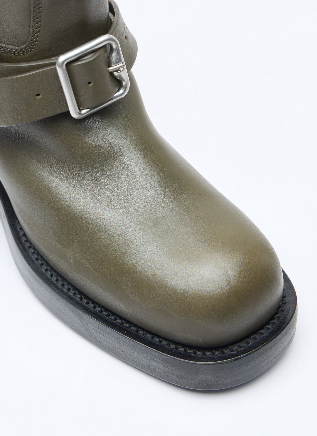 Burberry Women Leather Saddle High Boots