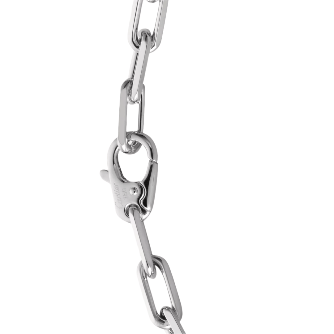 Cartier Santos de Cartier Bracelet, Chain, Medium Model, White Gold