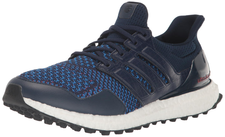 adidas Unisex Ultraboost Spikeless Golf Shoes Collegiate Navy/Bright Red 5