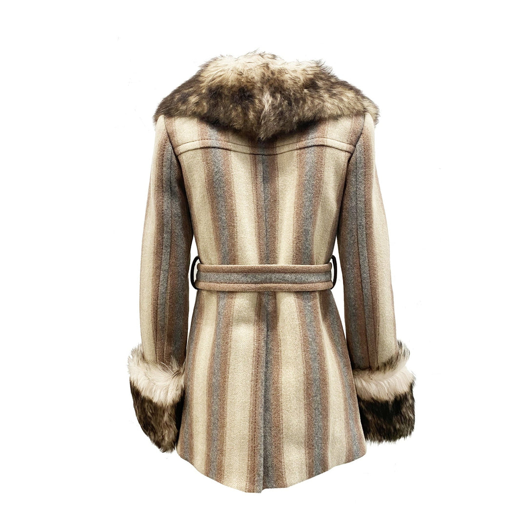 Marc Jacobs Fur Trim Coat Women