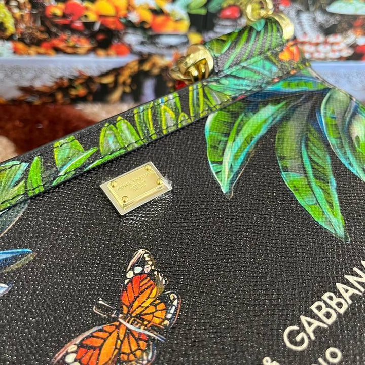 Dolce &amp; Gabbana Flower Print Sicily Bag