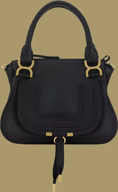 Chloé Marcie black leather Handbag