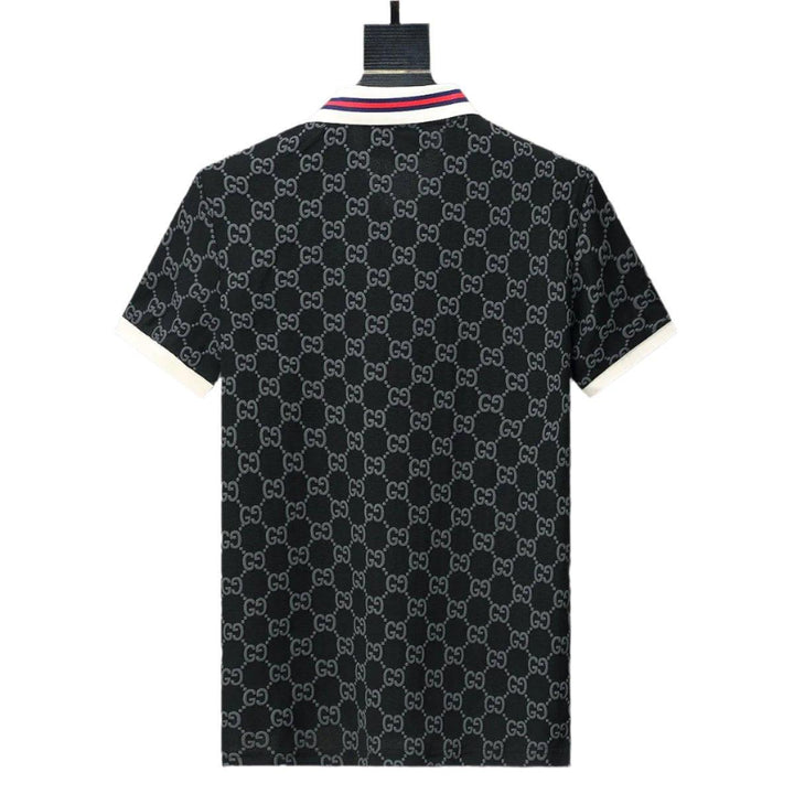 Gucci Black T-shirt with a collar