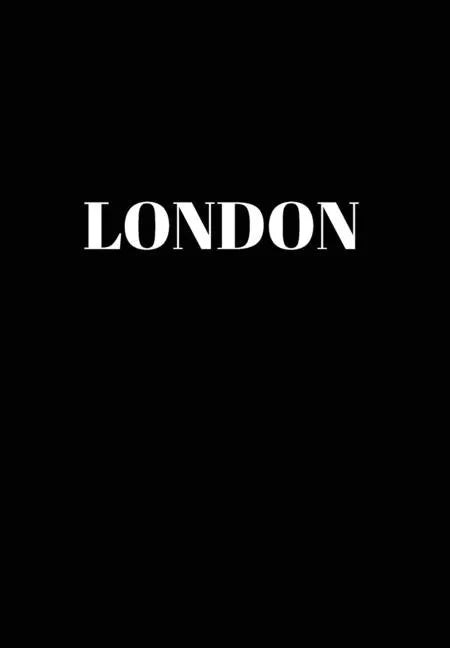 London: Hardcover Black Decorative Book for Decorating Shelves, Coffee Tables, Home Decor, Stylish World Fashion Cities Design - Hardcover