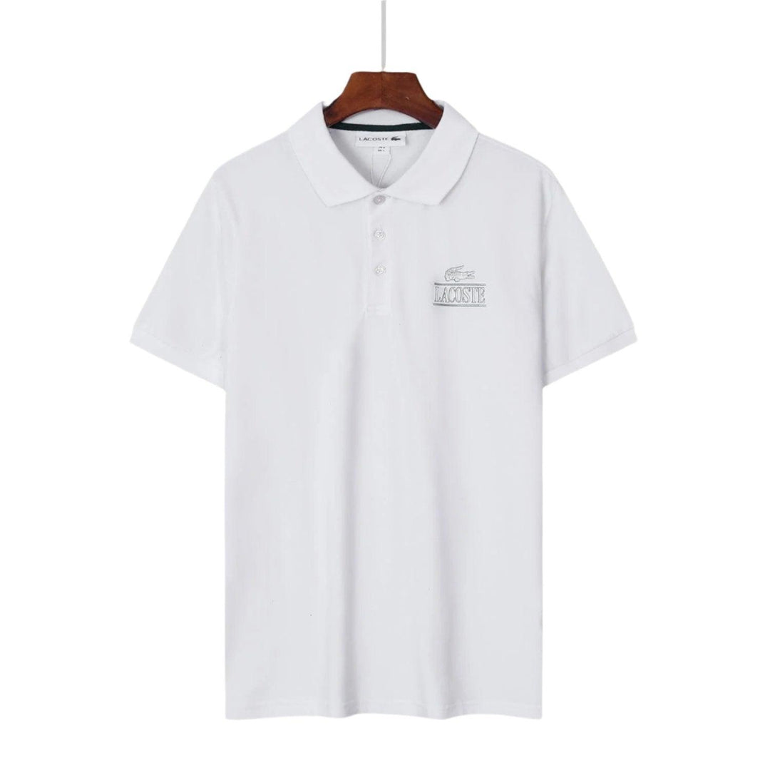 Lacoste White T-Shirt with Collar