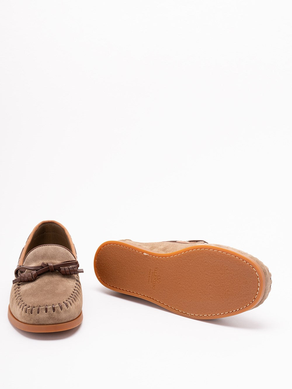 Valentino Garavani Men `Valentino Garavani Palm Avenue` Leather Boat Shoes