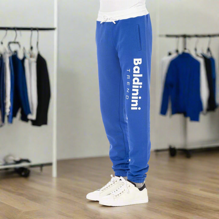 Baldinini Trend men's royal blue Tracksuit pants