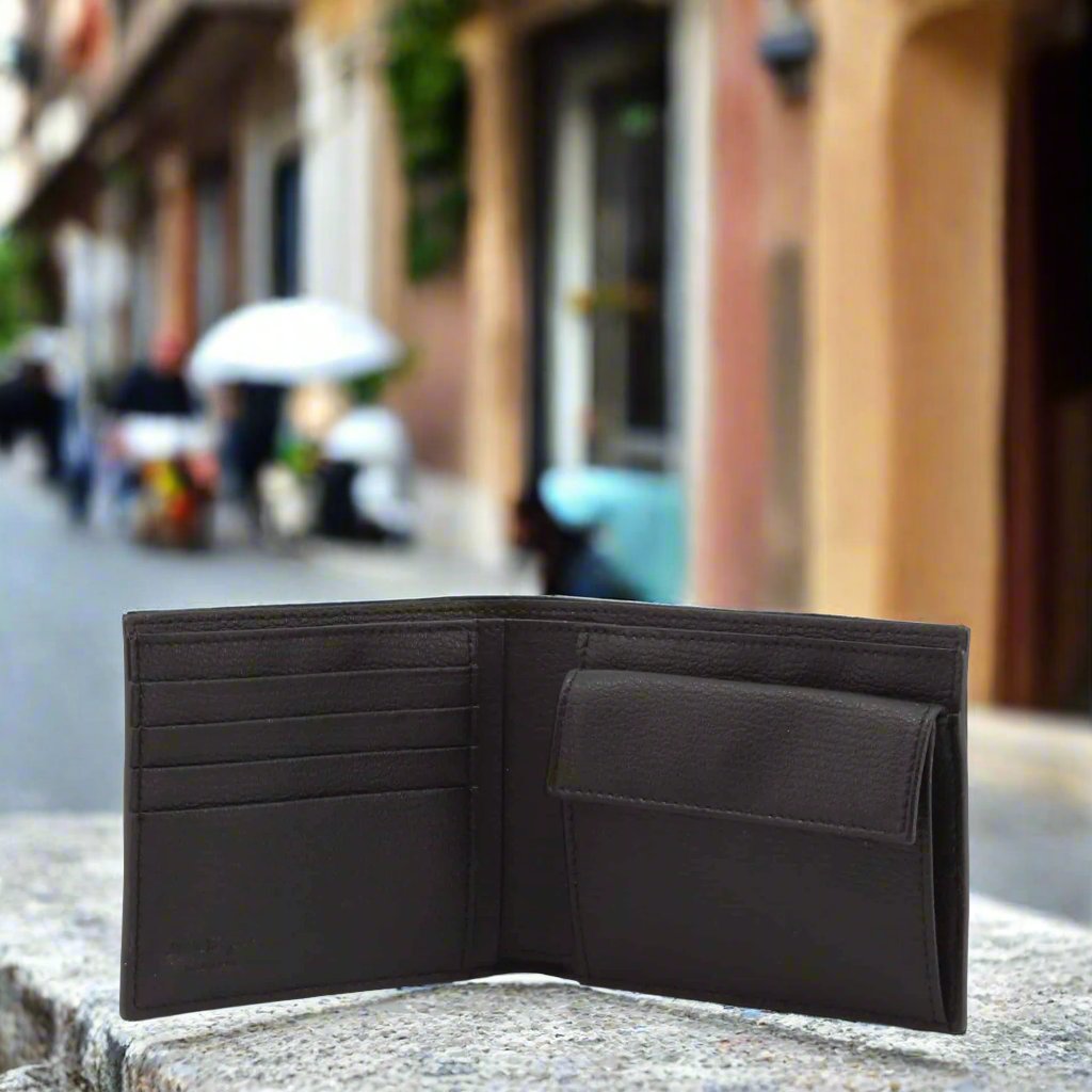 Ferragamo men's black credit card Wallets