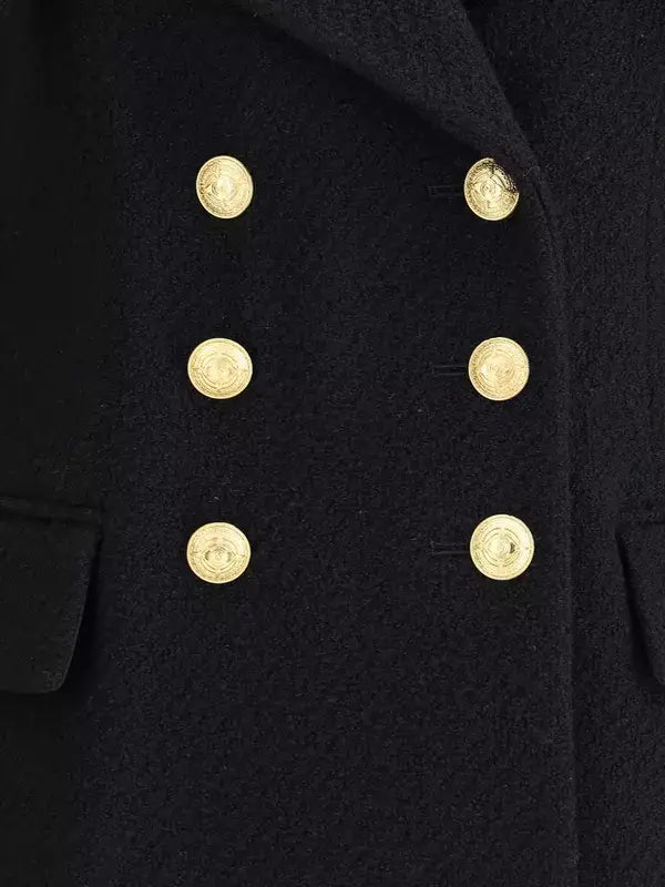 Women's black double breasted jacket