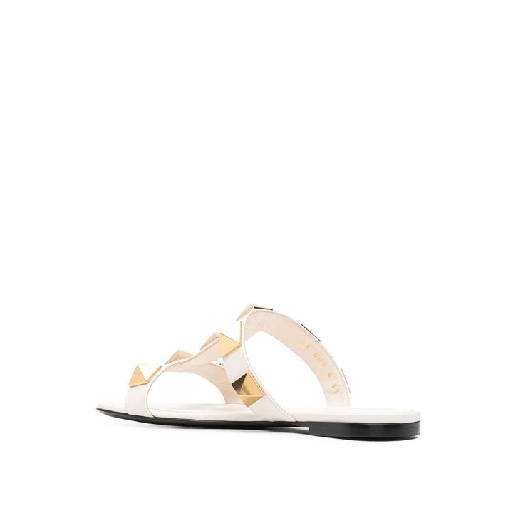 Valentino Garavani Roman Stud Leather Flat Sandals Women