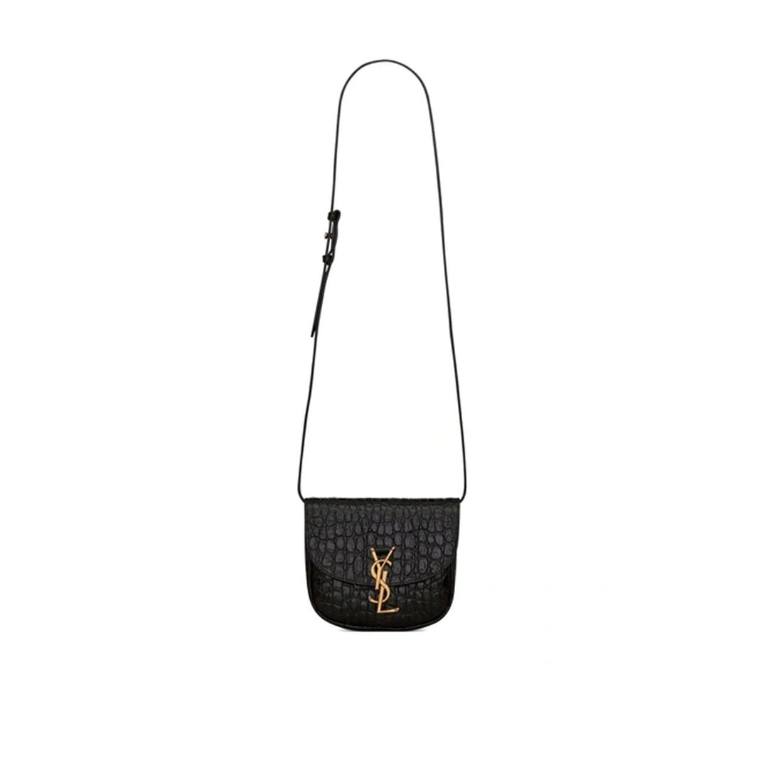Saint Laurent Kaia Croco Shoulder Bag Women