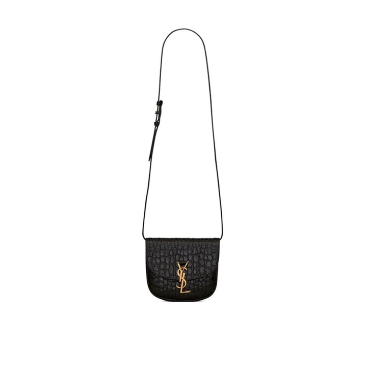 Saint Laurent Kaia Croco Shoulder Bag Women