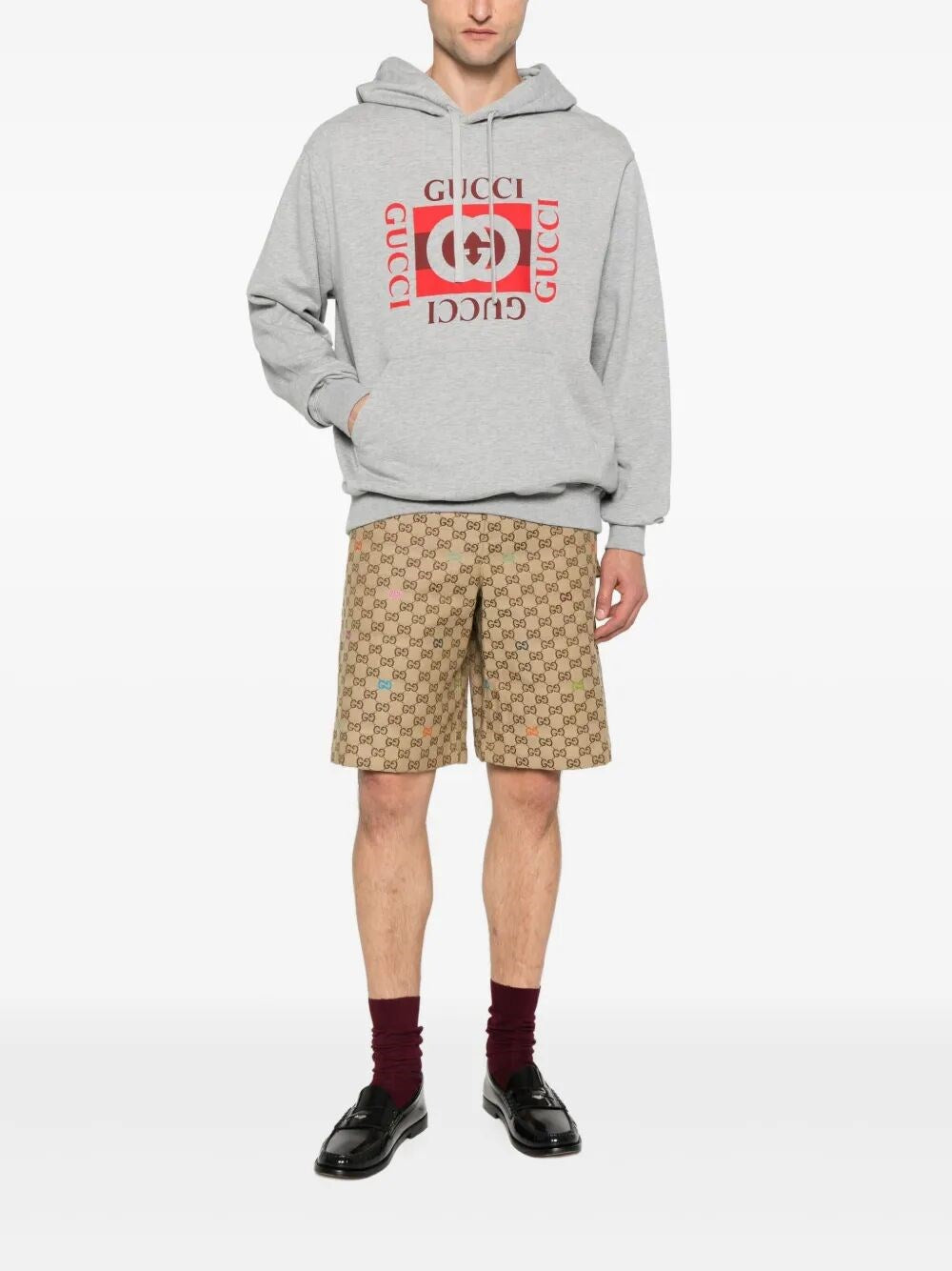 Gucci Men `Gg Canvas` Short Pants