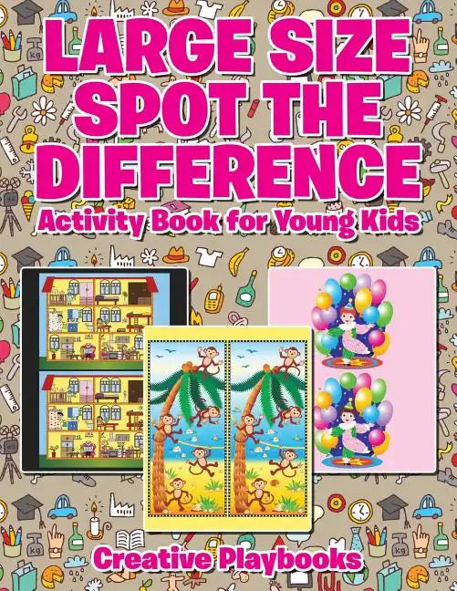 Large Size Spot the Difference Activity Book for Young Kids - Paperback