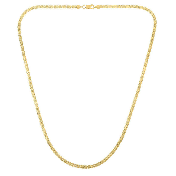 Ice Barrel Chain in 14k Yellow Gold (3.10 mm)
