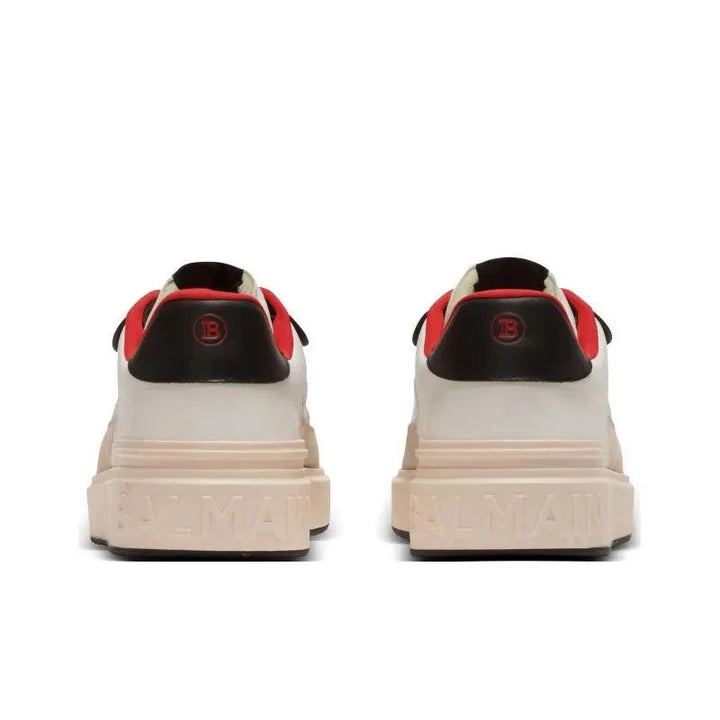 BALMAIN B-Court Flip Snakeskin-effect Sneakers