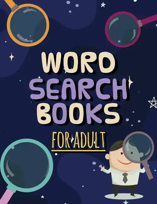 Word Search Books for Adult: Funny Word Search Puzzle Games, 8.5"x11" sized - Paperback